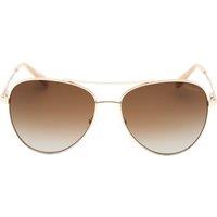 Banana Republic Men's Brown SF PZ Lens Light Gold Sunglasses