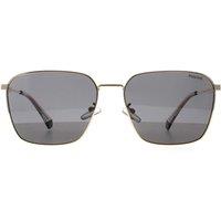 Polaroid Men's Square Gold Grey Polarized PLD 4120/G/S/X