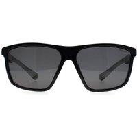 Polaroid Men's Rectangular Black Grey Grey Polarized PLD 7044/S
