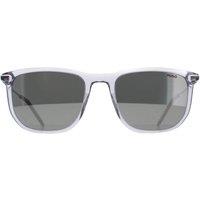 Hugo Boss Men's Rectangle Crystal Silver Flash HG 1204/S in Clear