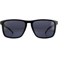 Hugo Boss Men's Square Black Grey Blue Sunglasses
