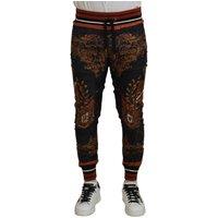 Dolce & Gabbana Men's Baroque Print Joggers Pants - Multicolor Jeans | Size: 44