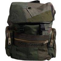 Dolce & Gabbana Men's Patchwork Backpack MultiPocket - Green