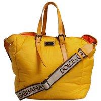 Dolce & Gabbana Men's Tote Bag with Adjustable Shoulder Strap - Yellow Tote Bags