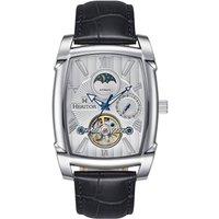 Heritor Automatic Men's Valentin Leather-Band Watch w/Date in White