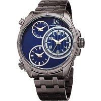Joshua&Sons Men's Veyloran Axis 46mm Japanese Quartz Multi-Time in Blue