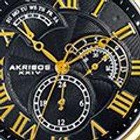 Akribos Men's Vaelric Dusk 46mm Japan Quartz in Black
