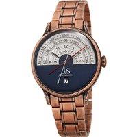 Joshua&Sons Men's Vindex Aureus 40mm Quartz Chronograph in Rose Gold