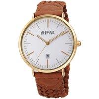 August Steiner Men's Aurion Weave 42mm Quartz Classic in White