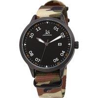 Joshua&Sons Men's Stealth Recon 40mm Quartz Field in Black