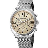 Akribos Men's Maelric Crown 43mm Quartz in Beige