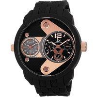 Joshua&Sons Men's Vortexus 52mm Quartz Multi-Time in Black