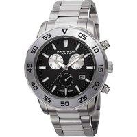 Akribos Men's Thandor Strike 45mm Swiss Chronograph Quartz in Black