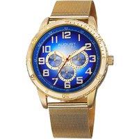 August Steiner Men's AS8115 Casual Watch Round Case in Blue