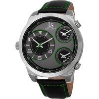 Joshua&Sons Men's JS88 Casual Watch Round Case in Black