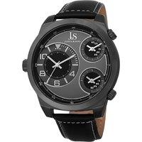 Joshua&Sons Men's JS88 Casual Watch Round Case in Grey