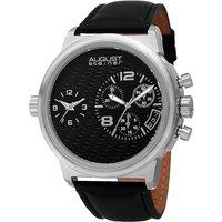 August Steiner Men's AS8151 Casual Watch Round Case in Black