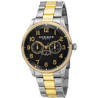 Akribos Men's AK790 Casual Watch Round Case in Black
