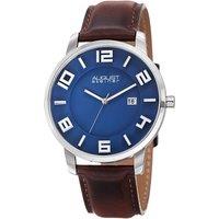 August Steiner Men's AS8108 Casual Watch Round Case in Blue