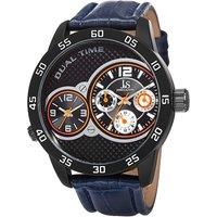 Joshua&Sons Men's JS97 Casual Watch Round Case in Black
