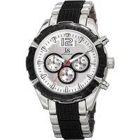 Joshua&Sons Men's JS98 Casual Watch Round Case in Silver