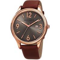 Akribos Men's AK869 Casual Watch Round Case in Silver