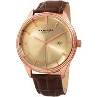 Akribos Men's Velthorn 45mm Quartz Classic in Gold