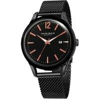 Akribos Men's AK920 Casual Watch Round Case in Black