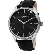 Akribos Men's Velthorn 45mm Quartz Classic in Black
