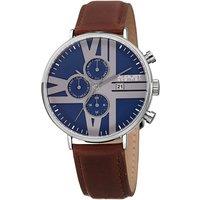 August Steiner Men's Valmont Meridian 44mm Quartz Multi-Function in Blue