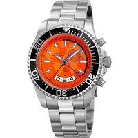 Akribos Men's Varos Meldrin 44mm Quartz GMT in Orange
