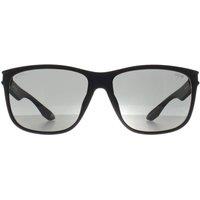 BMW Men's Wrap Matte Black Smoke Polarized BW0003 Sunglasses
