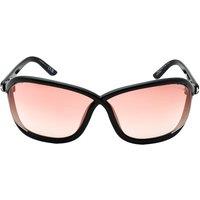 Tom Ford Men's Mirror Velvet Lens Shiny Black Sunglasses