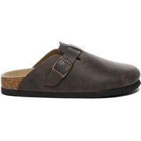EverAu Australia Men's Hardhead Leather Comfort Clog Sandals in Brown | Size: 13