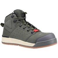 Hard Yakka Men's '3056 Lace Zip' Safety Boots in Green | Size: 9