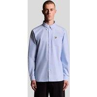 Lyle & Scott Men's Plain Oxford Shirt Riviera in Teal | Size: Medium