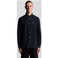 Lyle & Scott Men's Plain Oxford Shirt Dark Navy | Size: Large