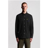 Lyle & Scott Men's Plain Oxford Shirt Jet Black | Size: Medium