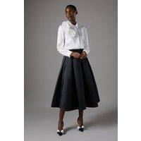 Coast Women's Twill Full Volume Skirt in Black | Size: 14