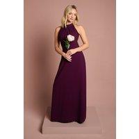Coast Women's Teen Halterneck Bridesmaid Dress in Fig | Size: 9-10
