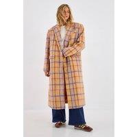 NastyGal Women's Multi Check Single Breasted Tailored Coat | Size: 10