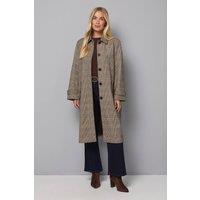 Wallis Women's Petite Check Button Coat | Size: 10