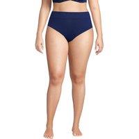 Lands' End Women's Plus High Leg Bikini Bottoms in Navy | Size: 24-26