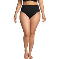 Lands' End Women's Plus High Leg Bikini Bottoms in Black | Size: 24-26