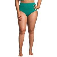 Lands' End Women's Plus High Leg Bikini Bottoms in Green | Size: 20-22