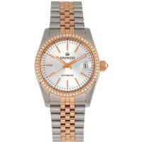 Empress Women's Constance Automatic Bracelet Watch with Date in Rose Gold