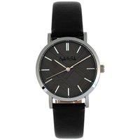 Sophie and Freda Women's Budapest Leather-Band Watch in Black
