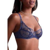 Aubade Women's Vibes High Apex Full Cup Bra in Blue | Size: 36F