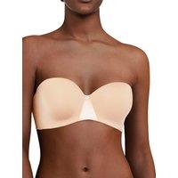 Chantelle Women's Essentiall Bandeau T-Shirt Bra in Nude | Size: 32F