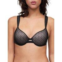 Chantelle Women's Smooth Lines Covering Memory Bra in Black | Size: 38B